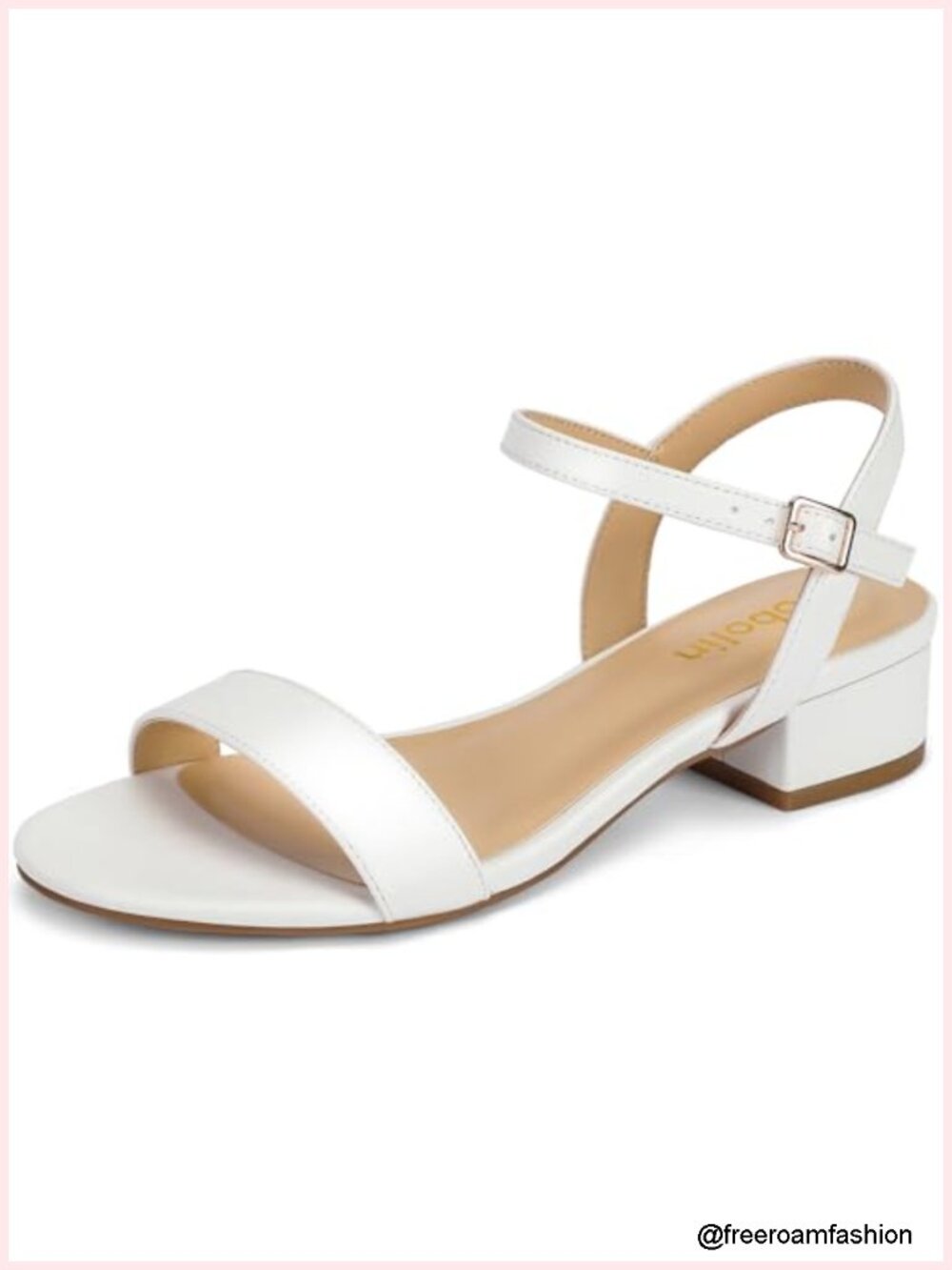Low Heel Strappy Sandals for Women Dressy Wedding